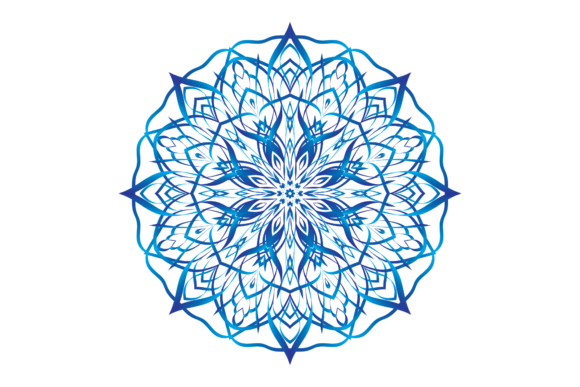 Blue Mandala for Wedding Card: A Designer's Delight