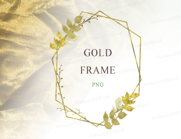 Elegant Botanical Accents: Designing with Gold Geometric Frames