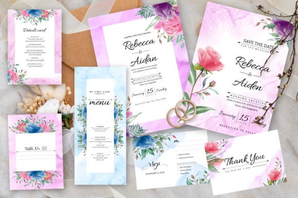 Elegant Floral Wedding Invitation Set: A Designer's Guide