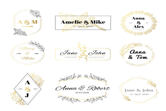 Elegant Wedding Invitation Labels: Design Assets for Timeless Projects