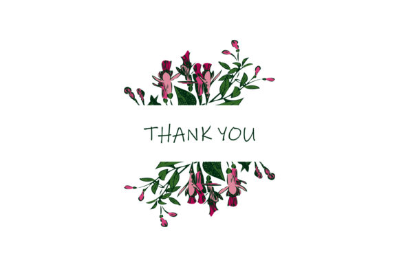 Garland Fuchsia: A Floral Design for Elegant Stationery
