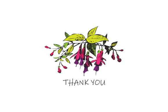Garland Fuchsia Flora: Bold Blooms for Wedding Invitations