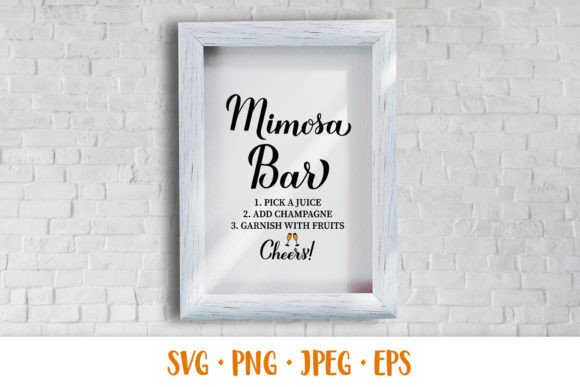 Perfect Your Party Decor with a Mimosa Bar SVG Set