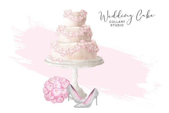 Sweet Design Details: Hand-Drawn Wedding Cake Clip Art