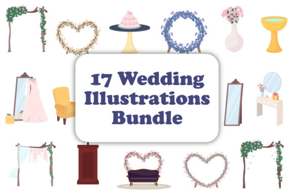 Wedding Decorative Objects Illustrations: A Creative Toolkit